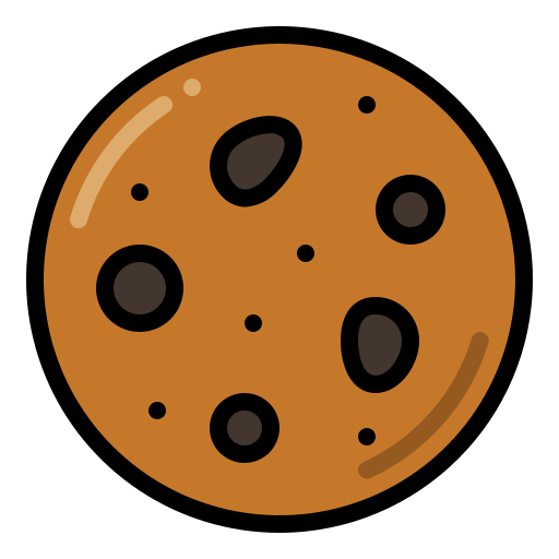 Cookie generic outline color icon