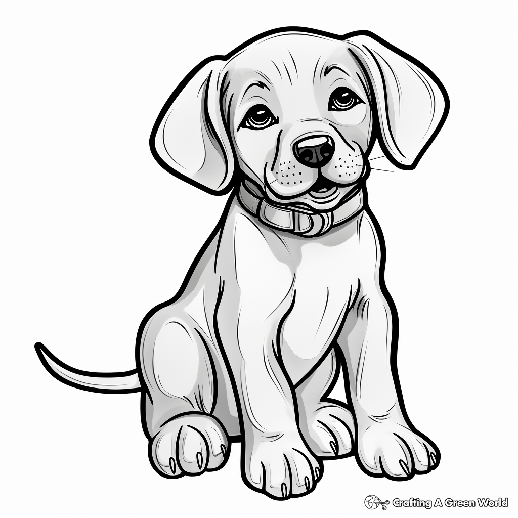 Chocolate lab coloring pages