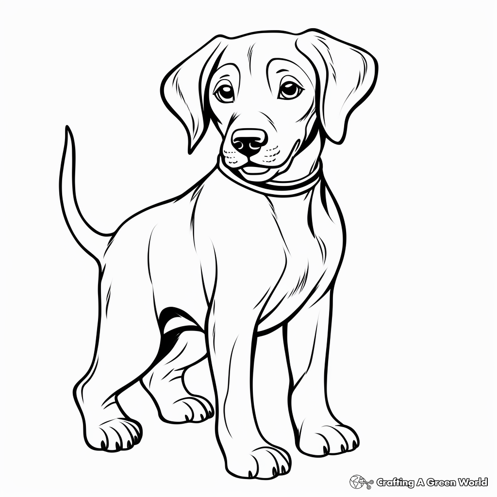 Chocolate lab coloring pages