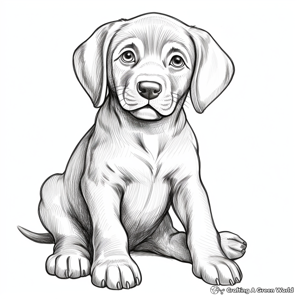 Chocolate lab coloring pages