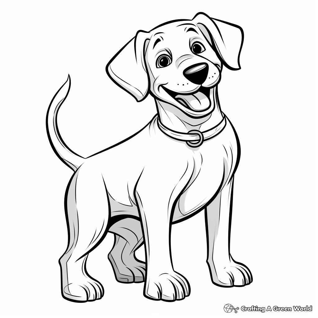 Chocolate lab coloring pages
