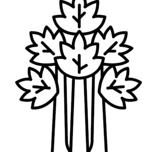 Celery coloring pages printable for free download