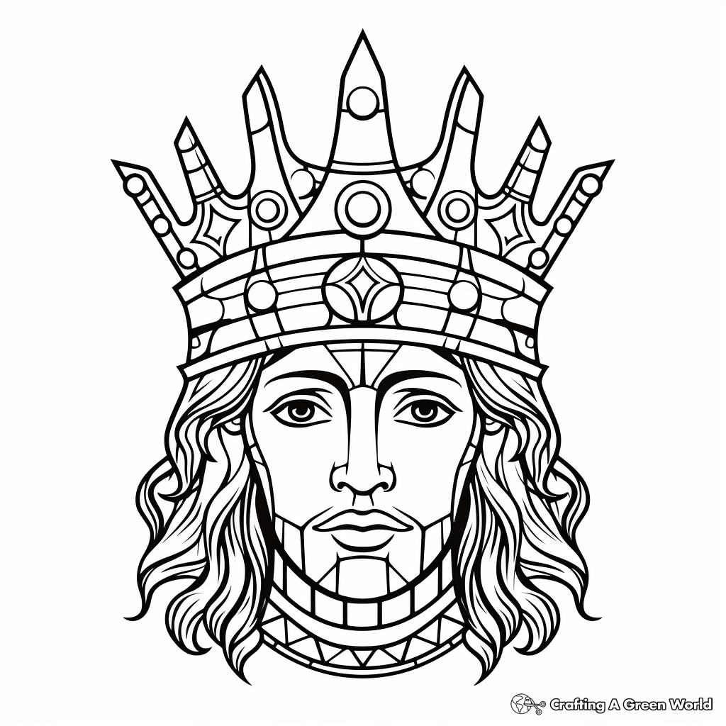 Crown coloring pages
