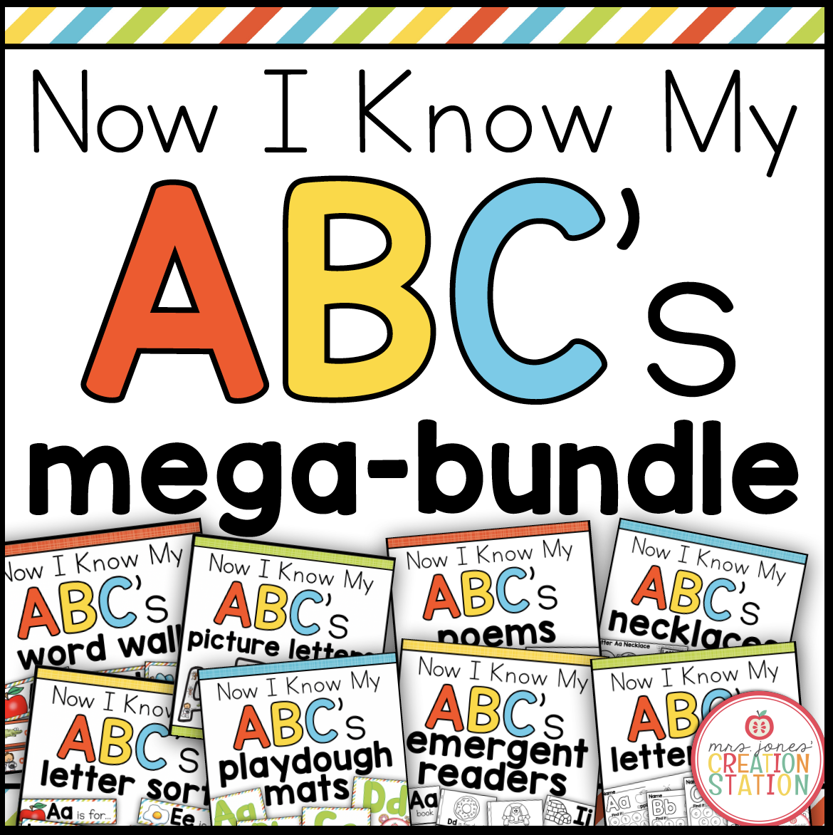 Alphabet activities bundle for letter recognition now i know my abcs
