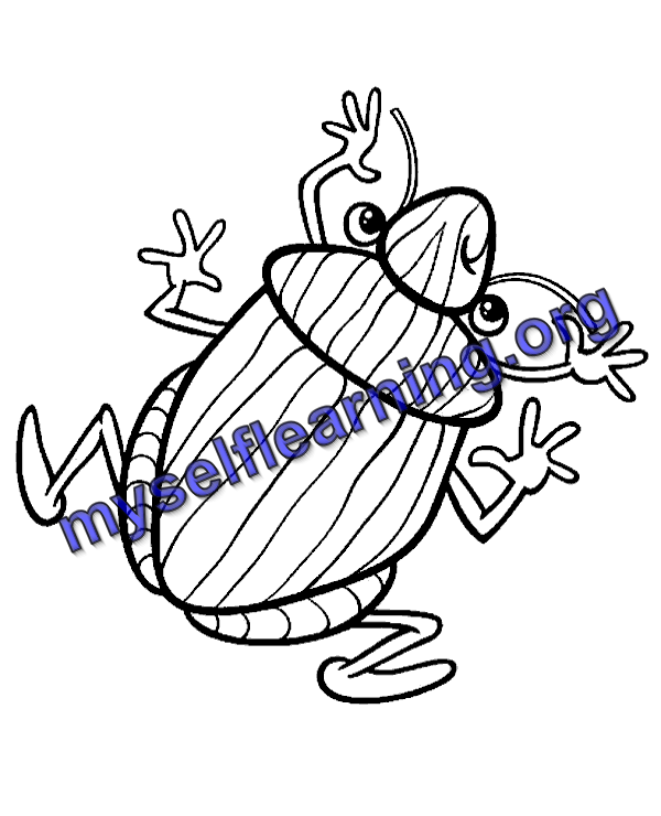 Insects coloring sheet instant download