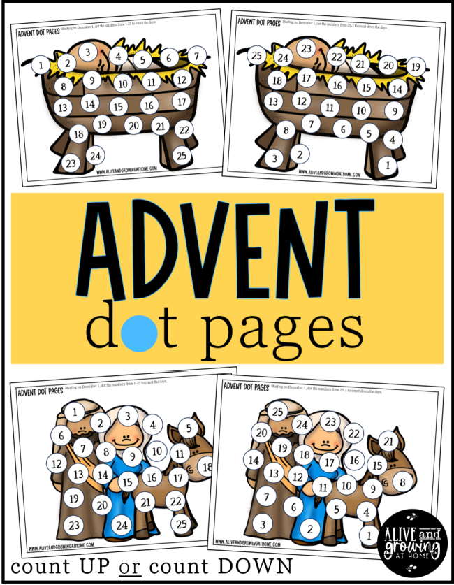Advent dot pages free