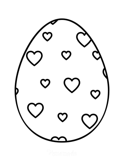 Easter egg coloring pages free printable templates