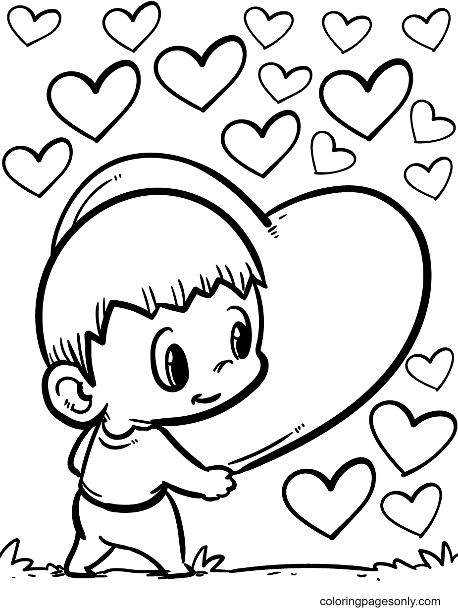 Heart coloring pages printable for free download