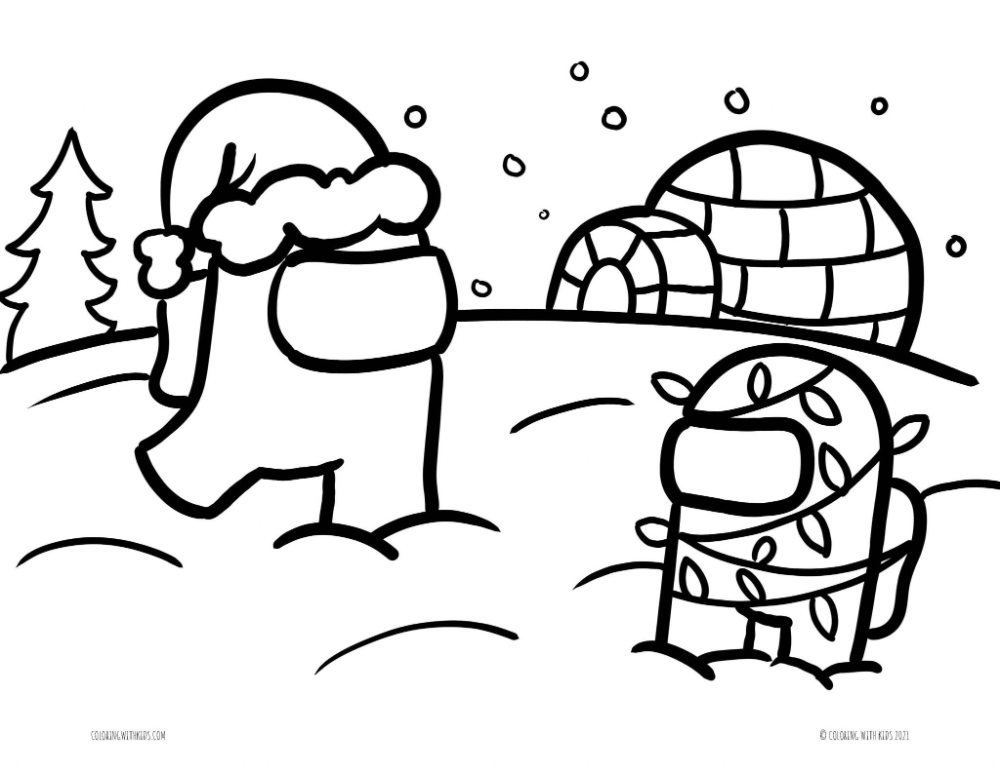 Among us coloring pages