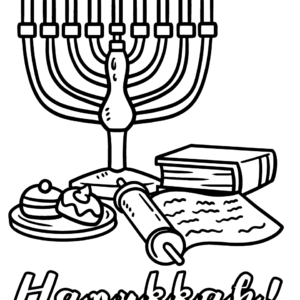Hanukkah coloring pages printable for free download