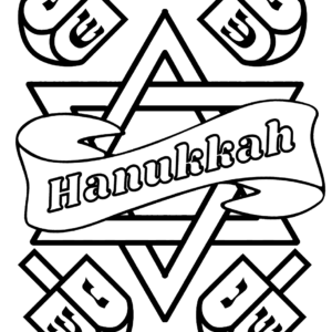 Hanukkah coloring pages printable for free download