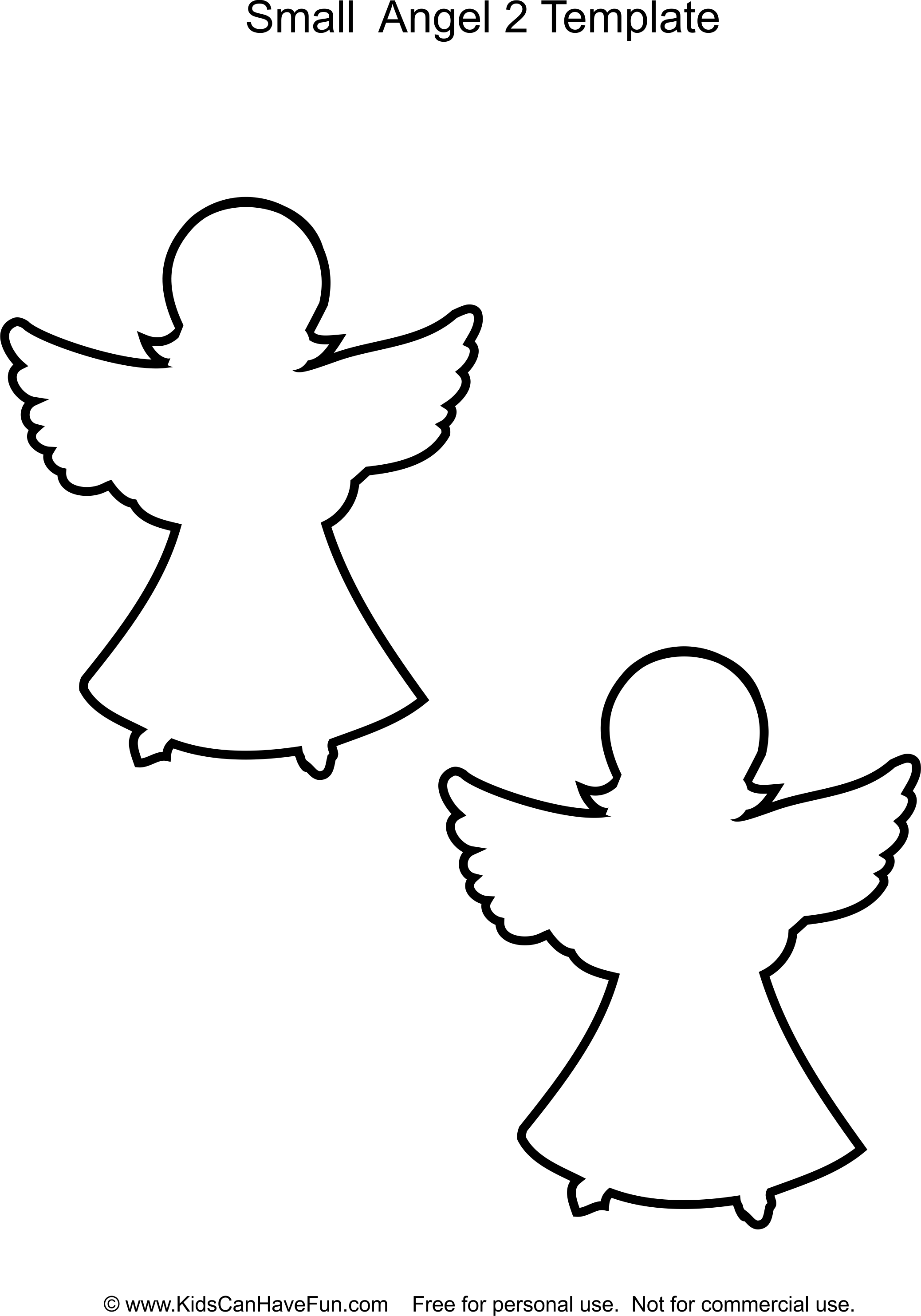 Small christmas angel templates httpwwwkidscanhavefunchristmas