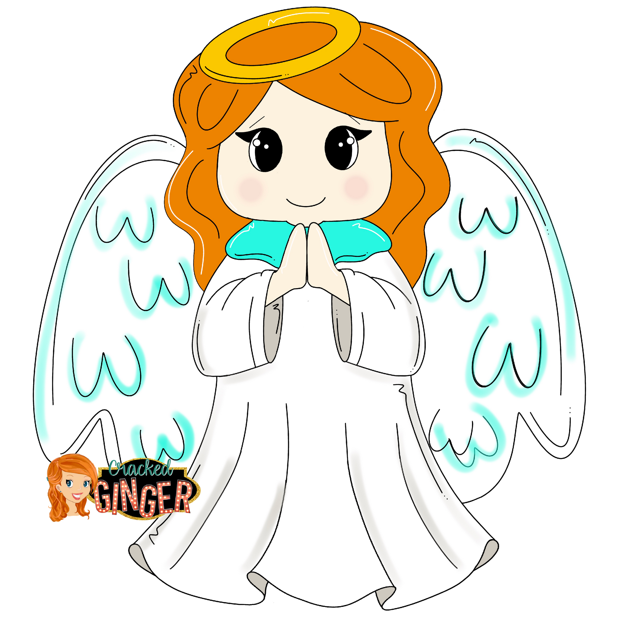 Christmas angel template â cracked ginger