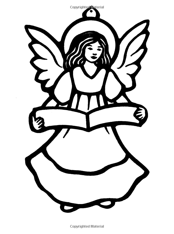 Angel ornaments stained glass coloring book dover stained glass coloring book angel ornaments coloring books angel