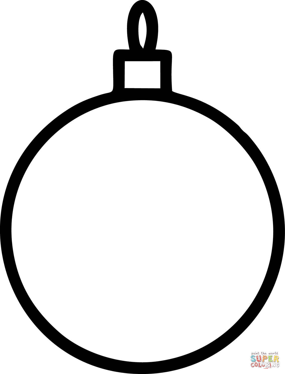 Christmas ornament coloring page free printable coloring pages