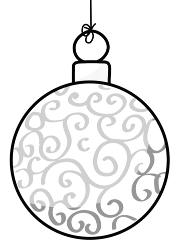 Christmas ornament coloring page free printable coloring pages