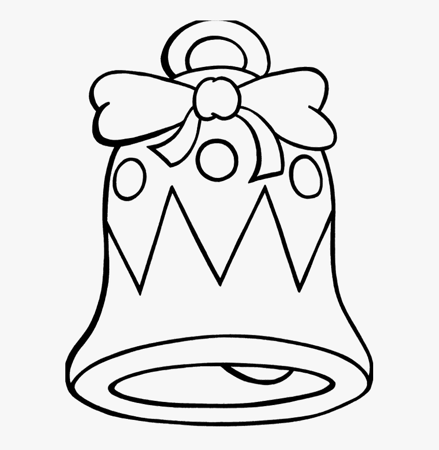 Printable christmas bell coloring pages