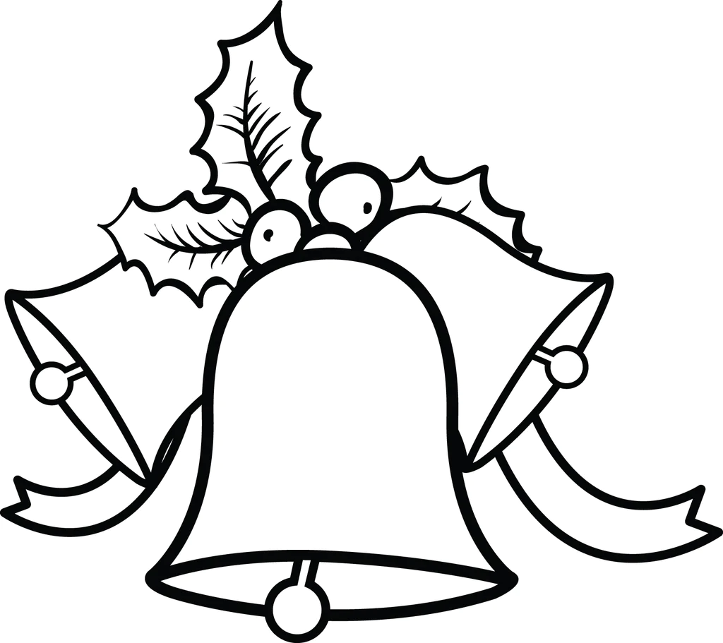 Printable christmas bells coloring page for kids christmas bells drawing christmas coloring pages christmas colors
