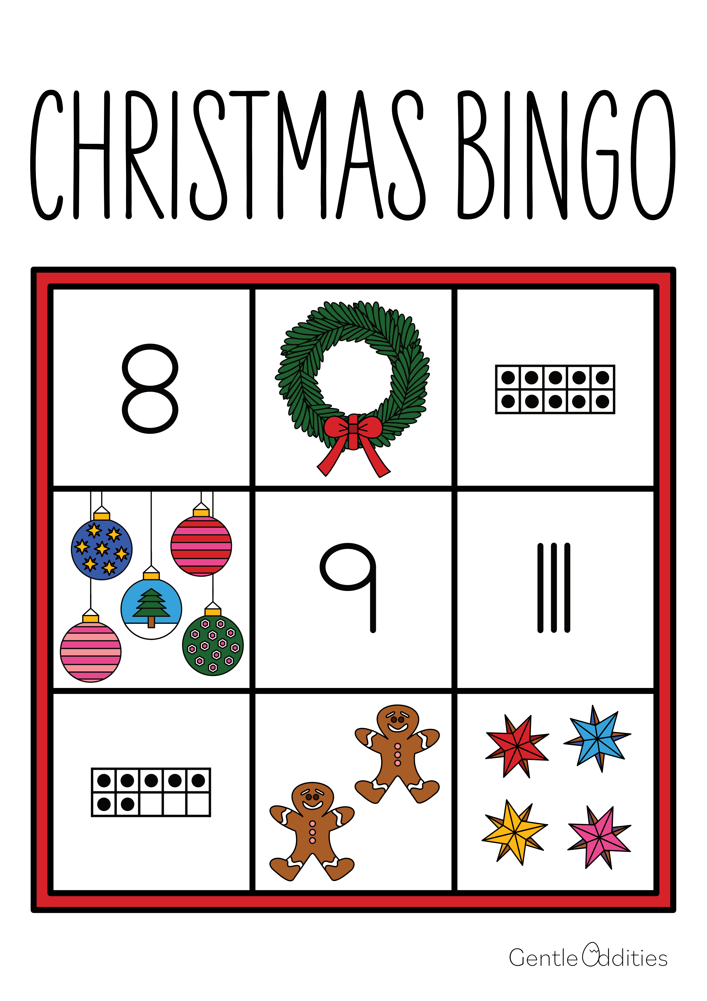Christmas bingo