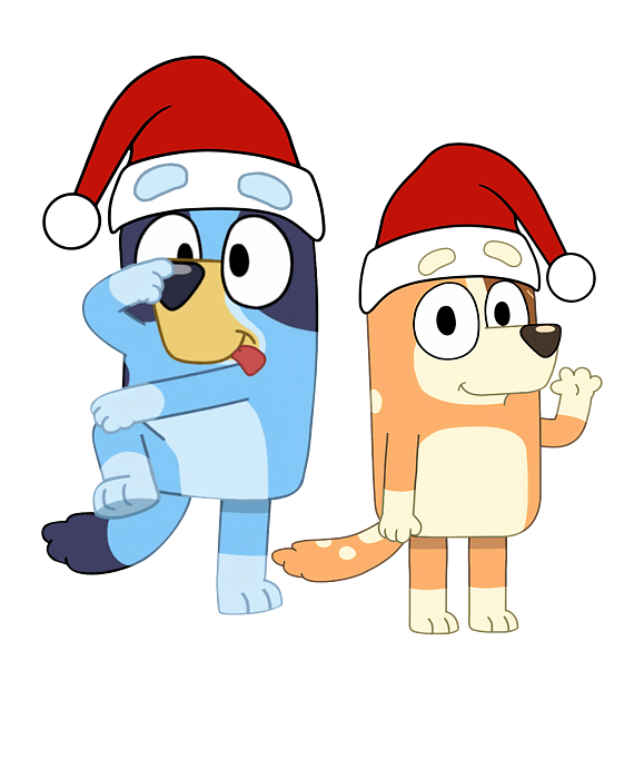 Bluey christmas greeting card by noah wong