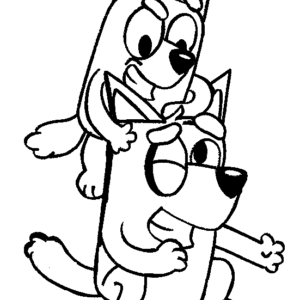 Bluey coloring pages printable for free download