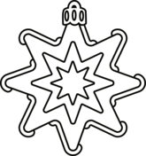 Christmas ornaments coloring pages free printable pictures