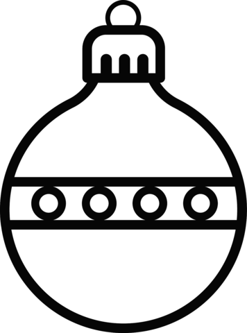 Christmas ornament coloring page free printable coloring pages