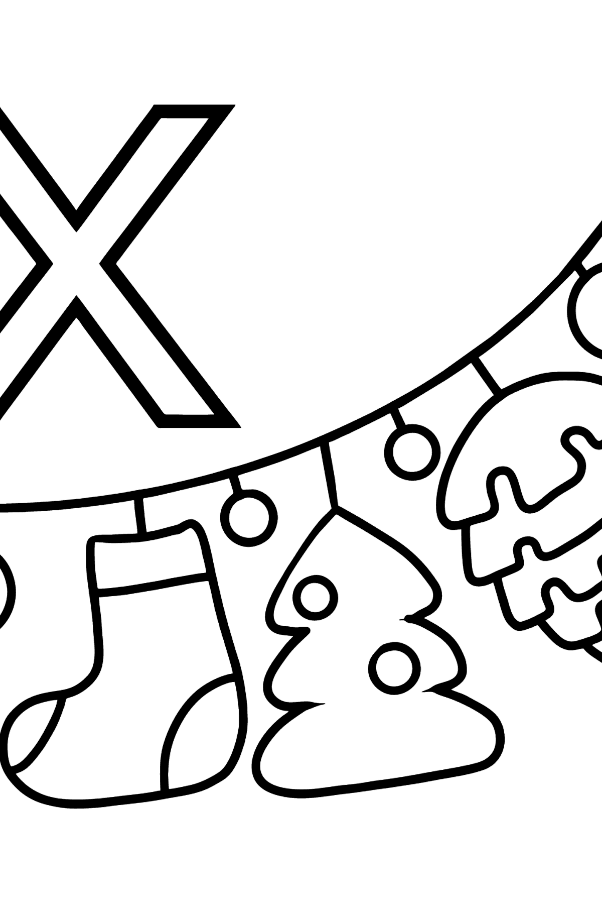 English letter x coloring pages â free online