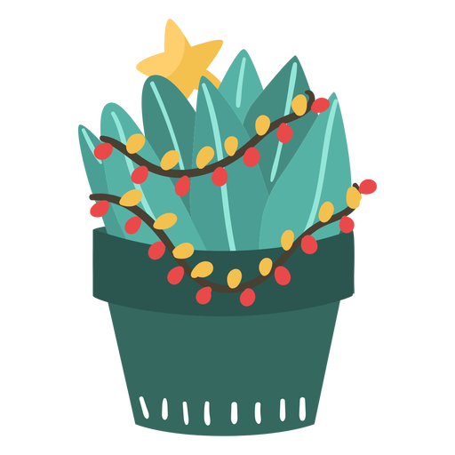 Cool christmas cactus png svg design for t