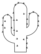 Cactus coloring pages free coloring pages