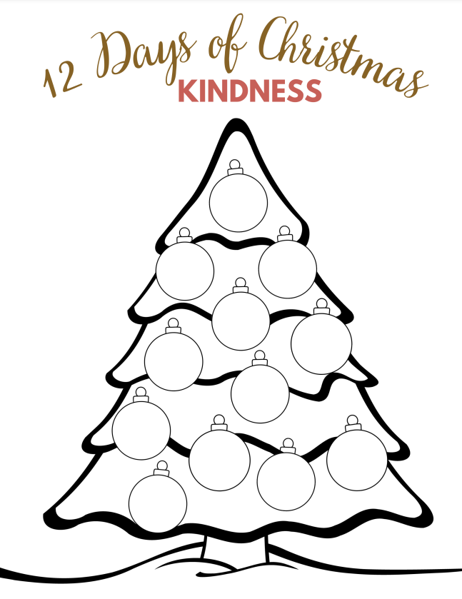 Kindness advent calendar