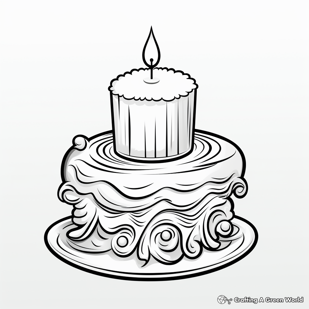 Candle coloring pages
