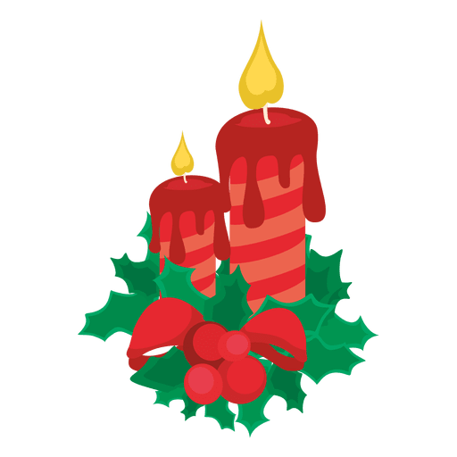 Christmas candle cartoon png clipart for free download