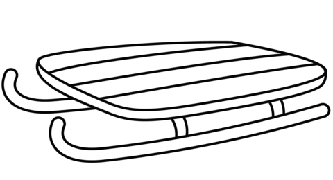 Sled coloring page free printable coloring pages