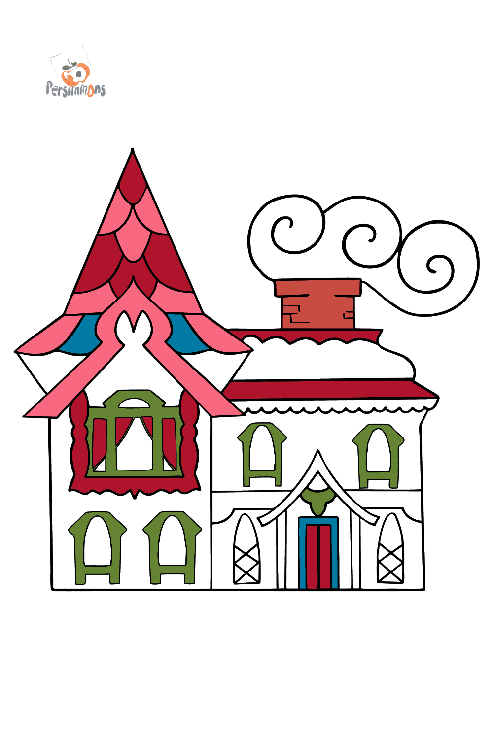 House castle coloring page â online and print for free