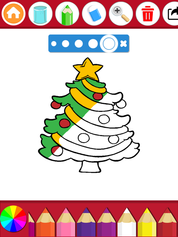 Christmas coloring book kids apps