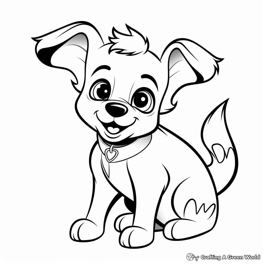 Corgi coloring pages