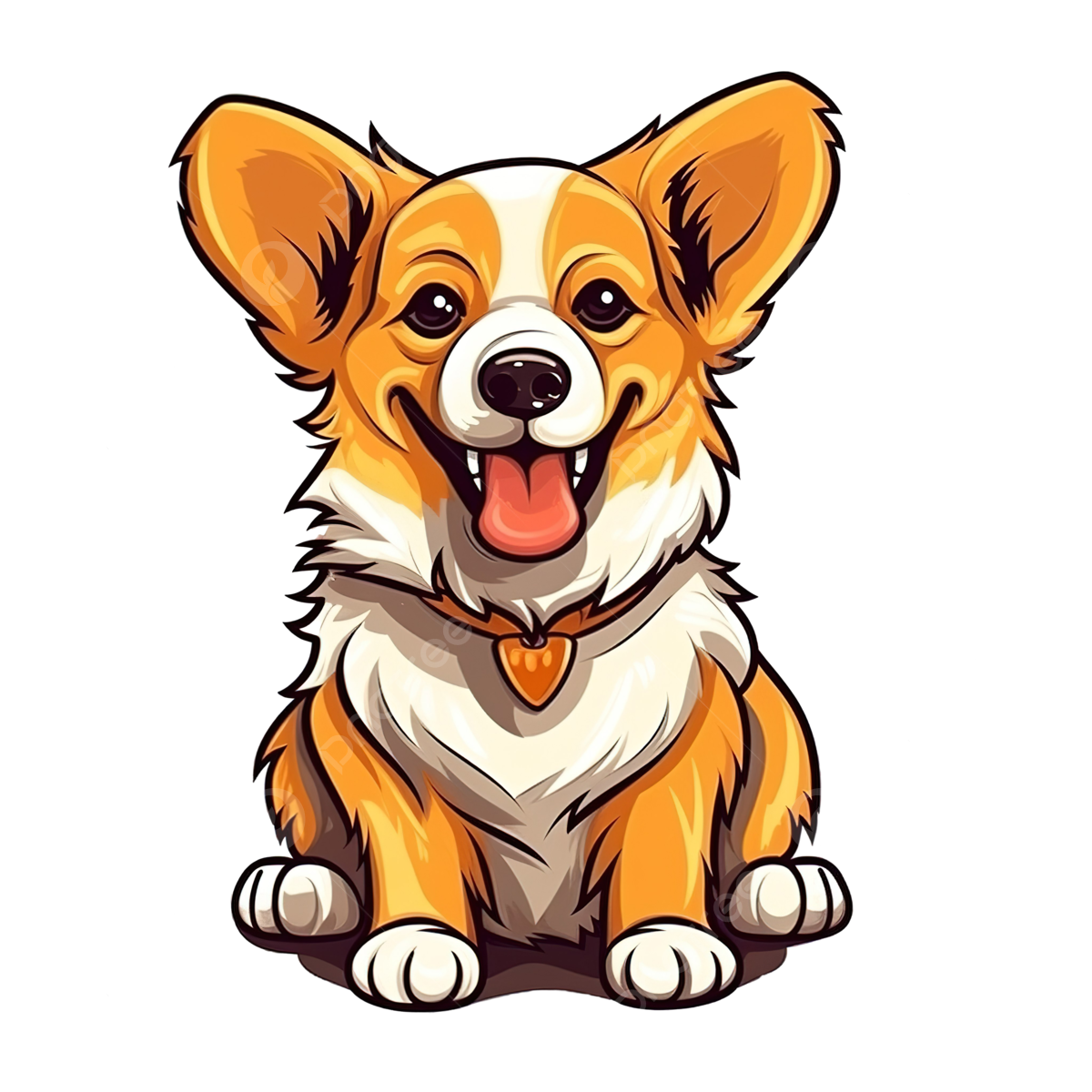 Corgi outline png transparent images free download vector files