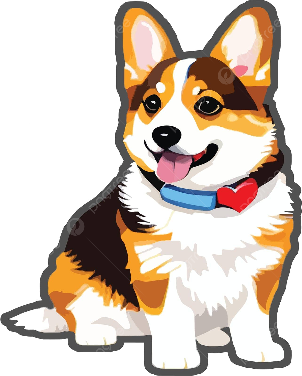 Cute corgi vector art png images free download on