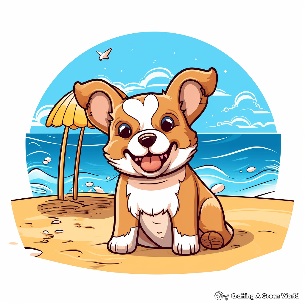 Corgi coloring pages