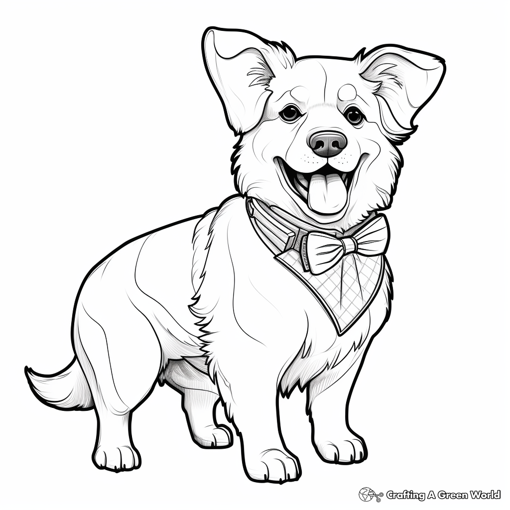 Corgi coloring pages
