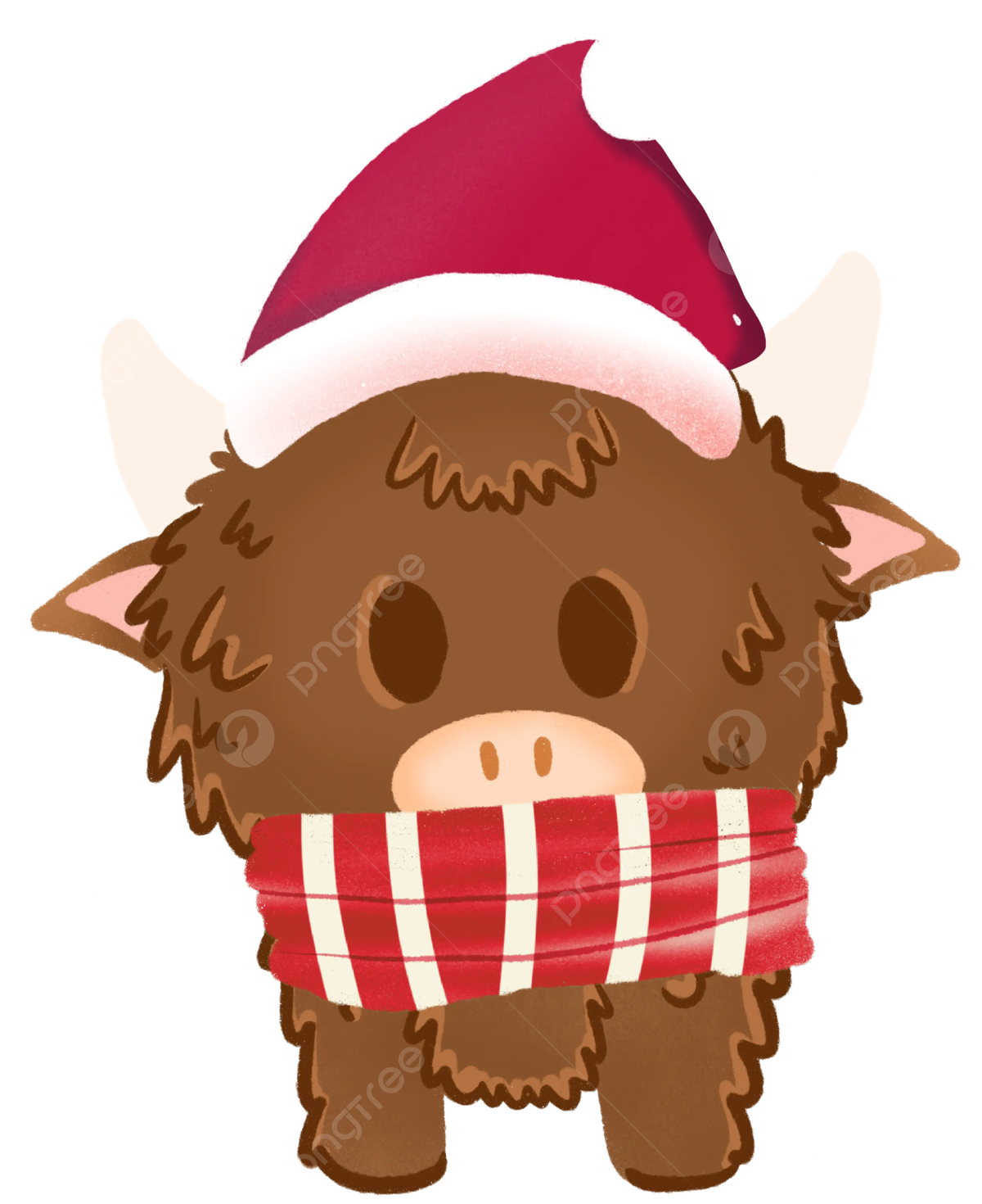 Christmas cow png transparent images free download vector files