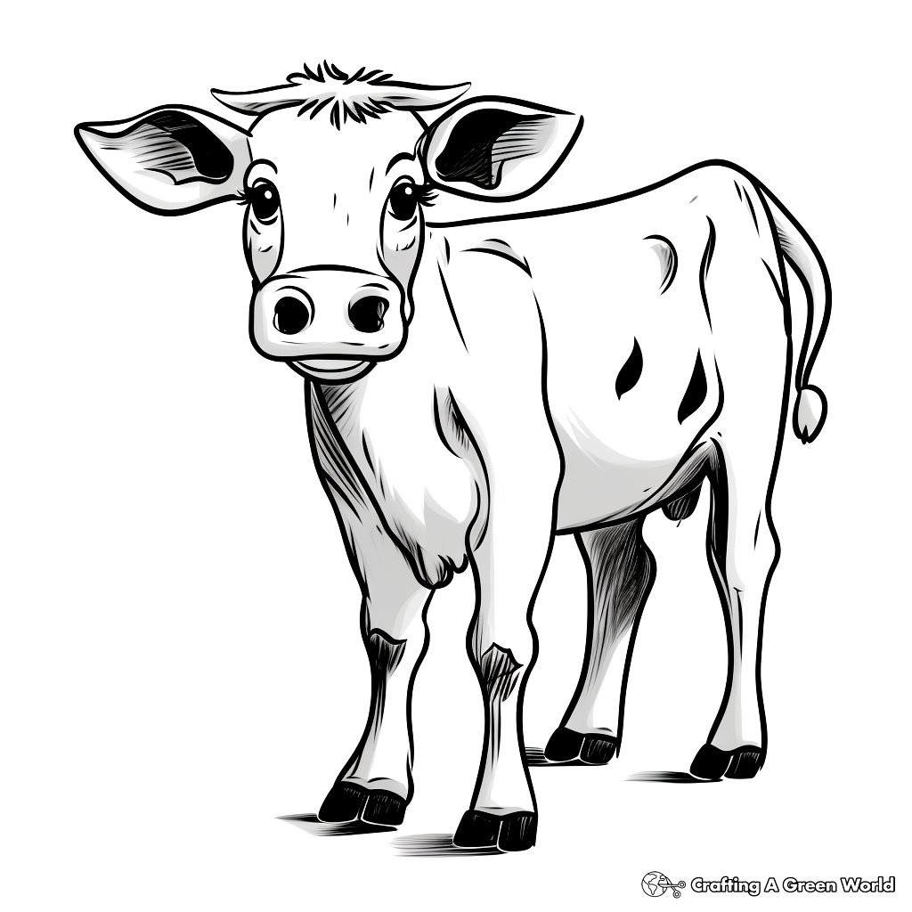 Cow coloring pages