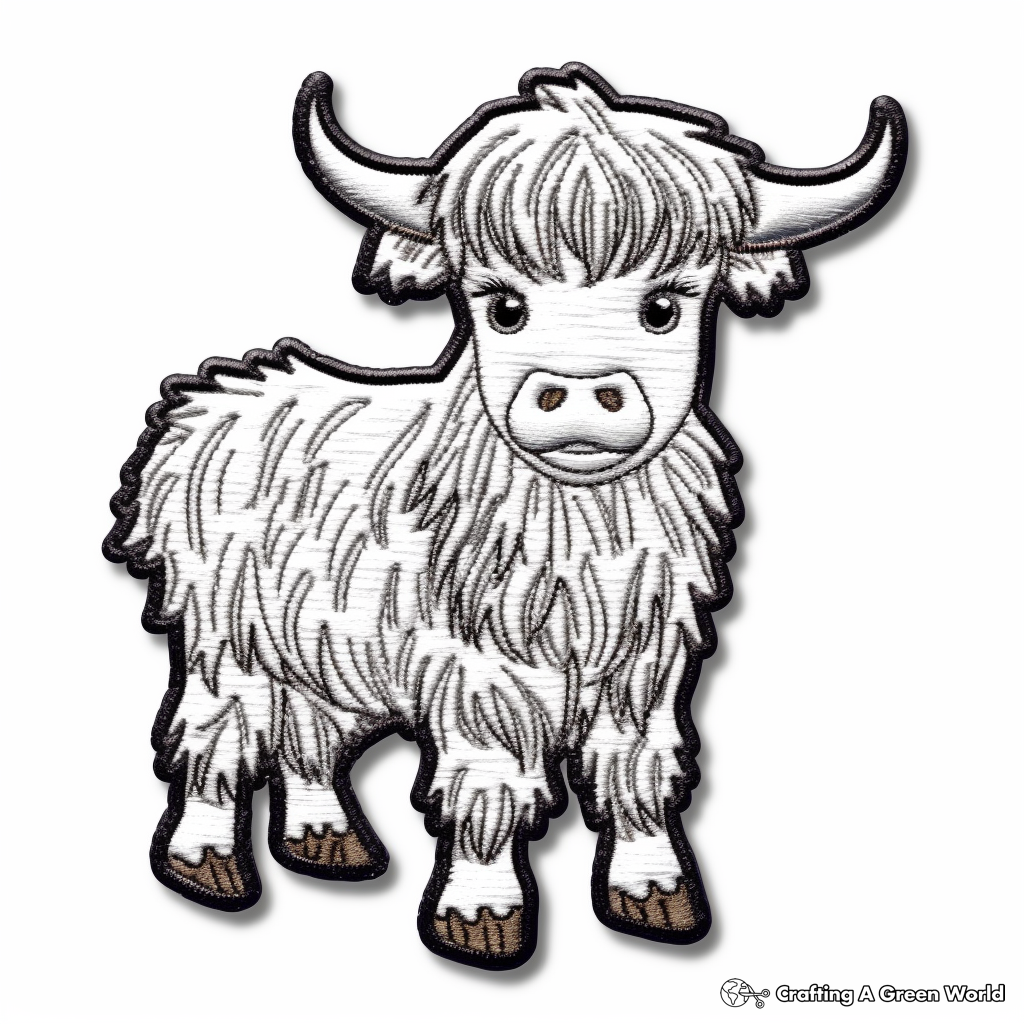 Highland cow coloring pages