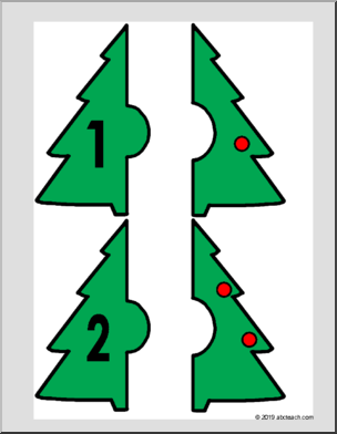 Christmas tree puzzles