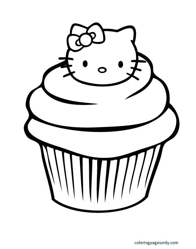 Cupcake coloring pages printable for free download