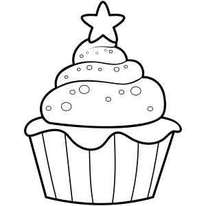 Cake coloring pages