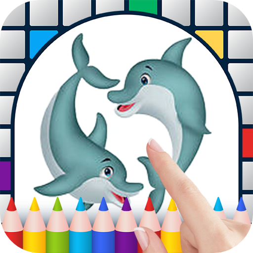 Dolphins color by number