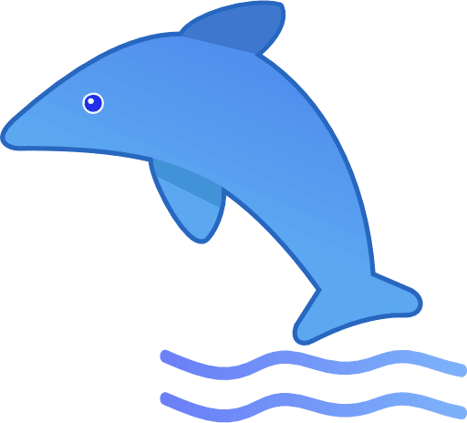 Dolphin color icon png and svg vector free download