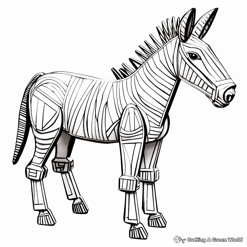 Donkey coloring pages